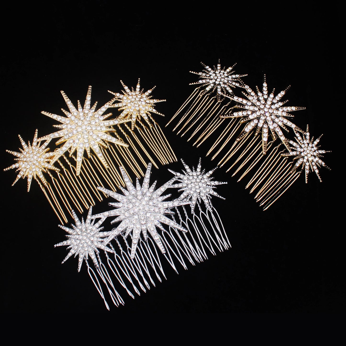 Bridal Crystal Hair Comb - Elegant Hair Clips & Pins for Brides