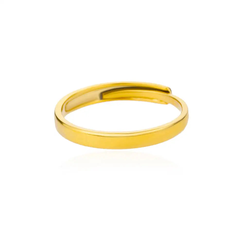 Gold Color 316L Stainless Steel Women's Rings - Fade-Resistant Luxury Wedding Jewelry with Free Shipping