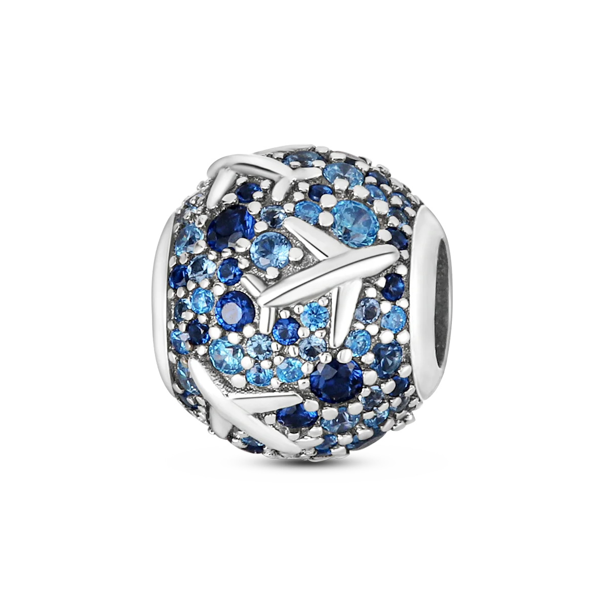 Travel Series 925 Silver Plane World Paris Charm Beads for Bracelet Jewelry Making KTC081