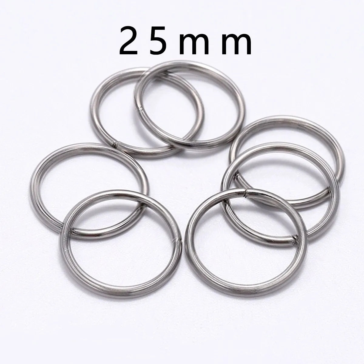 Stainless Steel Jump Rings Open Loops for DIY Jewelry Making 30 to 200 Pieces 0.7 x 5mm 200pcs