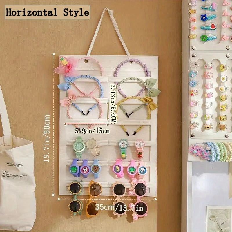 HairJoy Hanging Organizer - Stylish Hair Accessories Storage Solution Style White