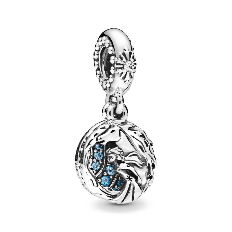 925 Silver Dress Pendant Charms for European Bracelets P421