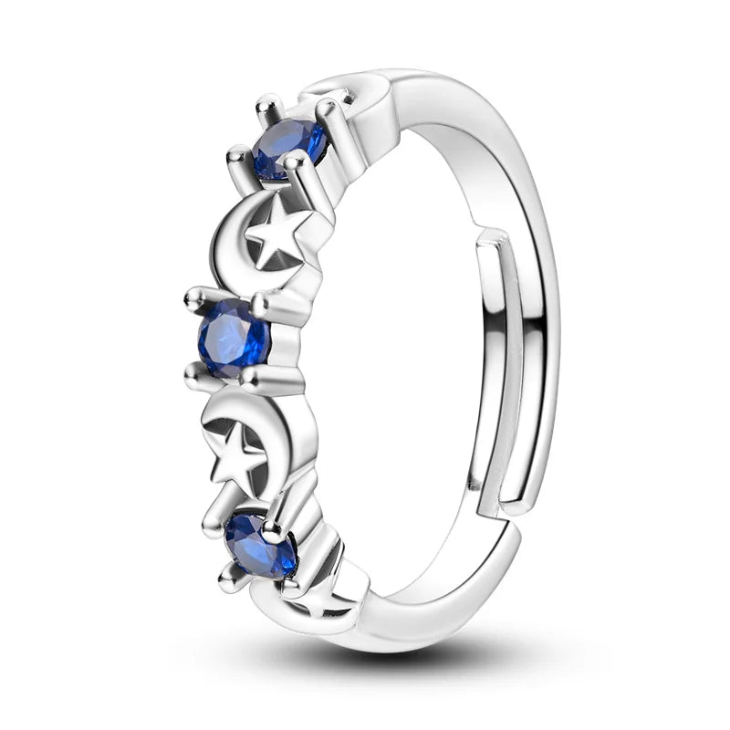 Zircon Diamond 925 Sterling Silver Women's Ring Elegant Fine Jewelry KTR106