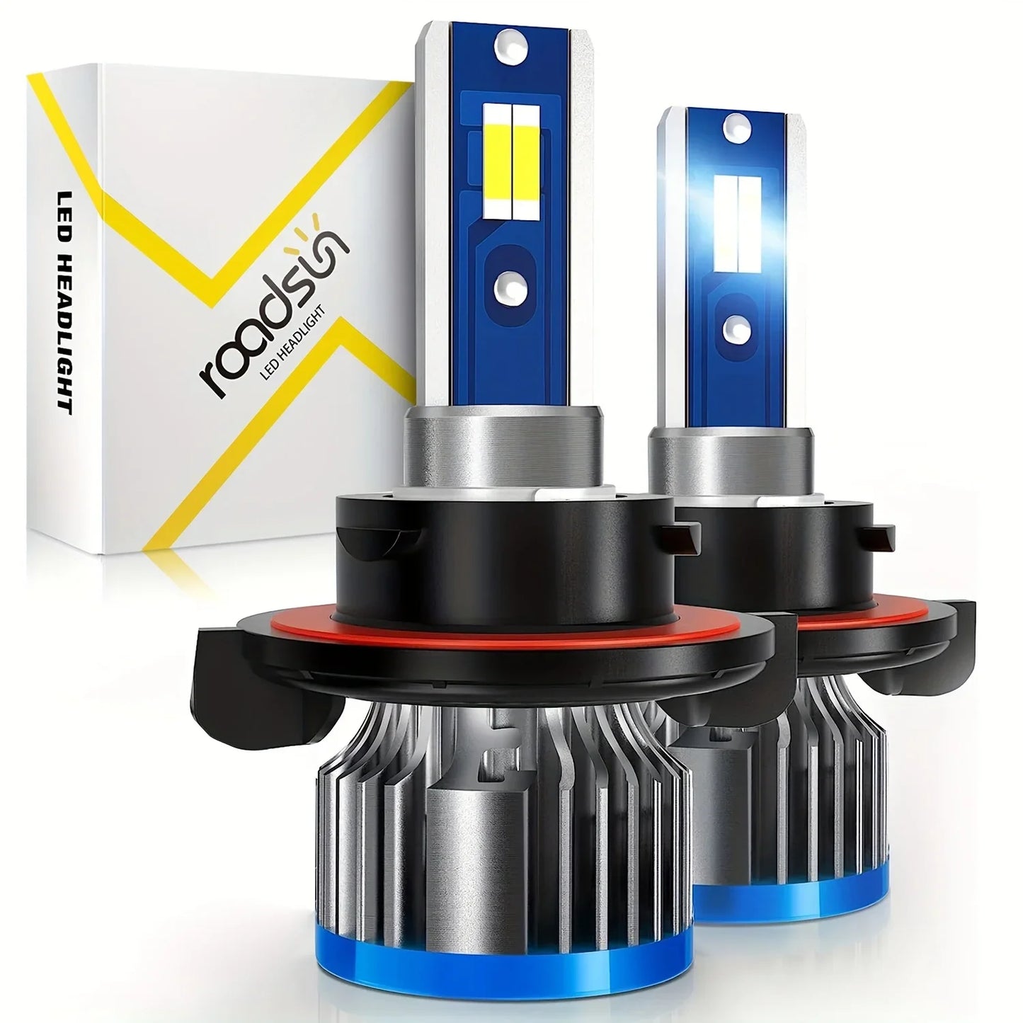 Ultra-Bright H13 LED Canbus Headlights with 3000 Lumen Output and 6000K Color Temperature