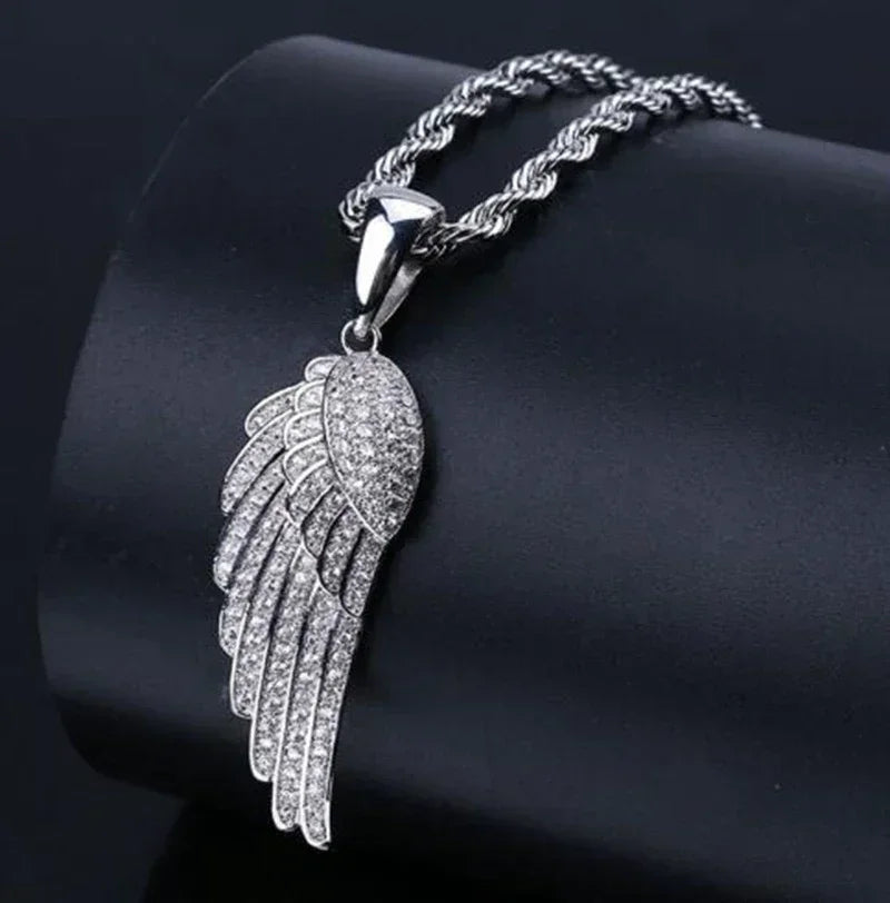 Cubic Zirconia Hip Hop XO Pendant Necklace for Men and Women