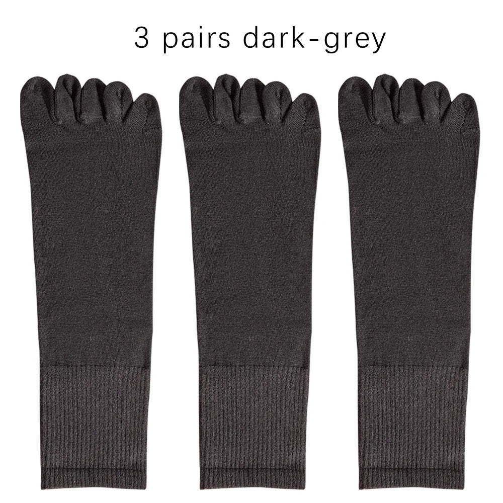 Mens Split Toe Cotton Crew Socks Moisture Wicking Freshness