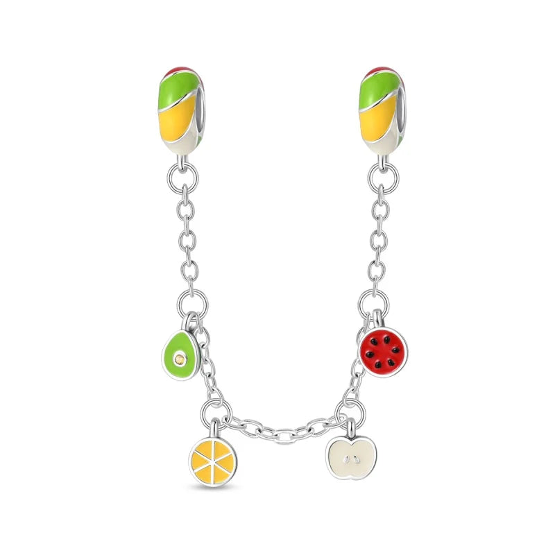 925 Sterling Silver Clover Daisy Star Moon Pavé Safety Chain Bow Necklace and Bracelet Set Luxury Fine Jewelry for Women