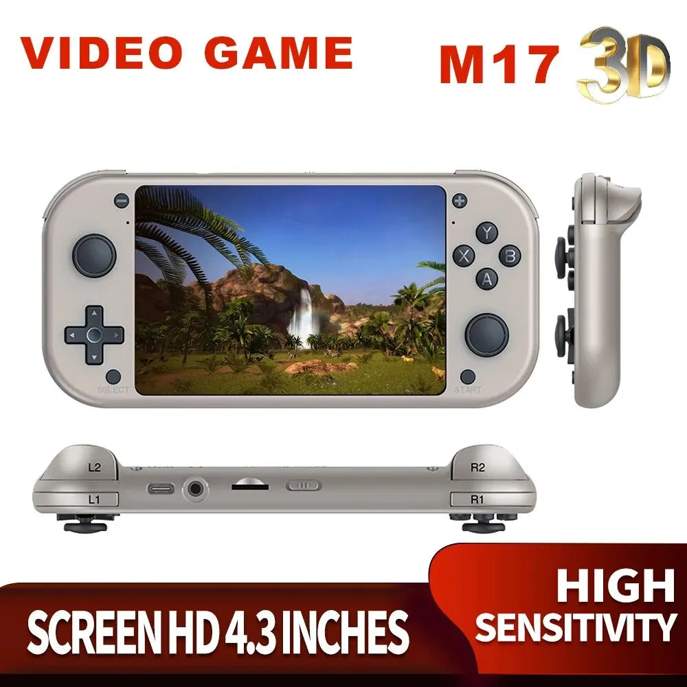 BOYHOM M17 Retro Handheld Gaming Console Open Source Linux 4.3 Inch IPS Portable Pocket Player With 20000 Games PSP Emulation