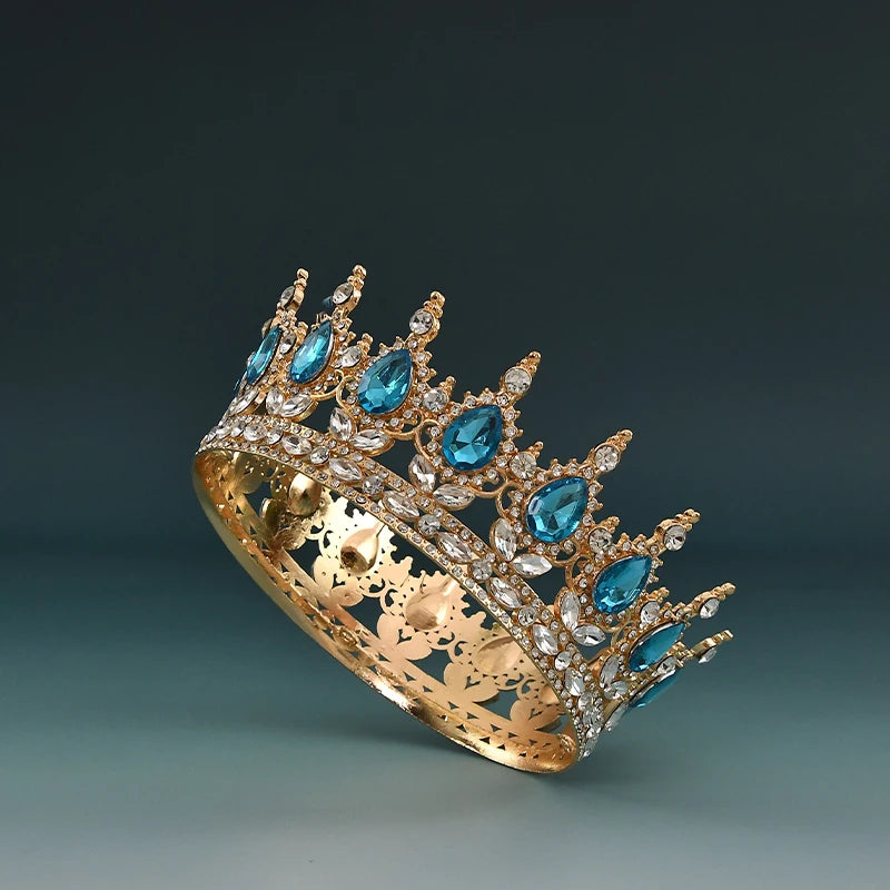 Elegant European Crystal Bridal Tiara For Weddings And Parties