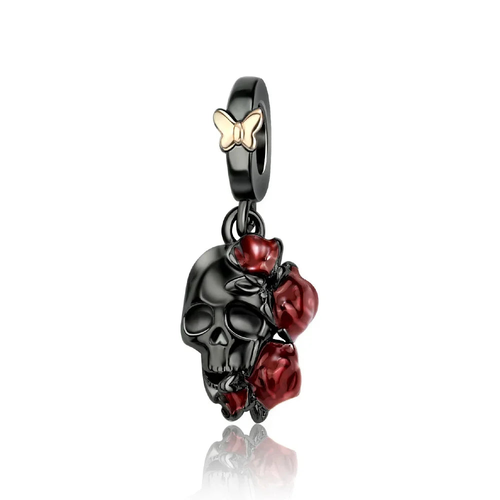 925 Sterling Silver Halloween Charms Pumpkin Ghost Witch Hat Pendant Beads for DIY Bracelet Necklace