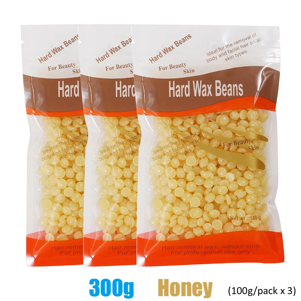 Painless Hard Wax Beans for Body and Face Hair Removal 300g 200g 50g