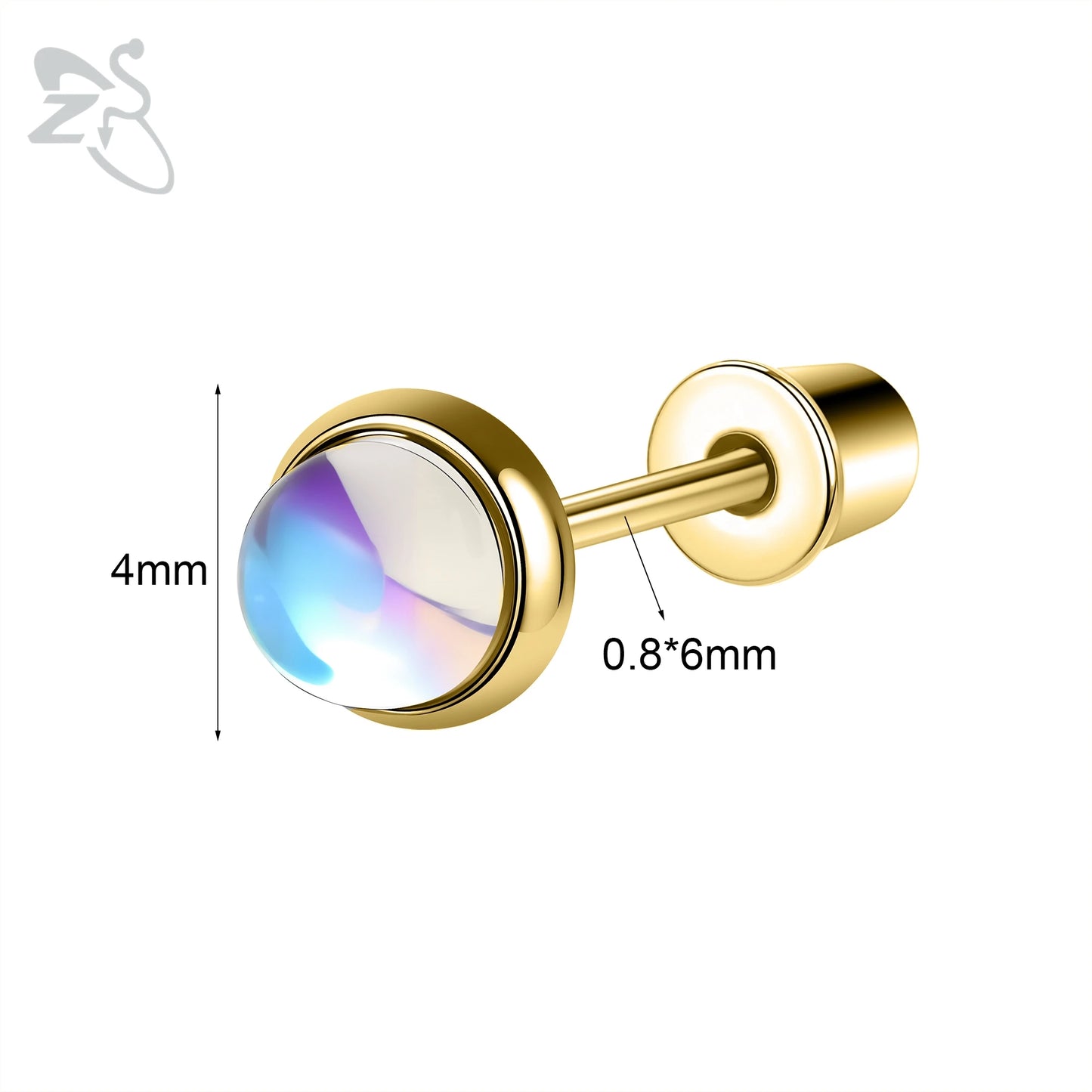 Charming Stainless Steel Flower Butterfly Stud Earrings for Children and Women