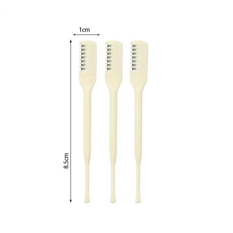 10PCS Precision Nose Hair Scissors - Ultra Thin Ergonomic Travel Friendly Grooming Tool