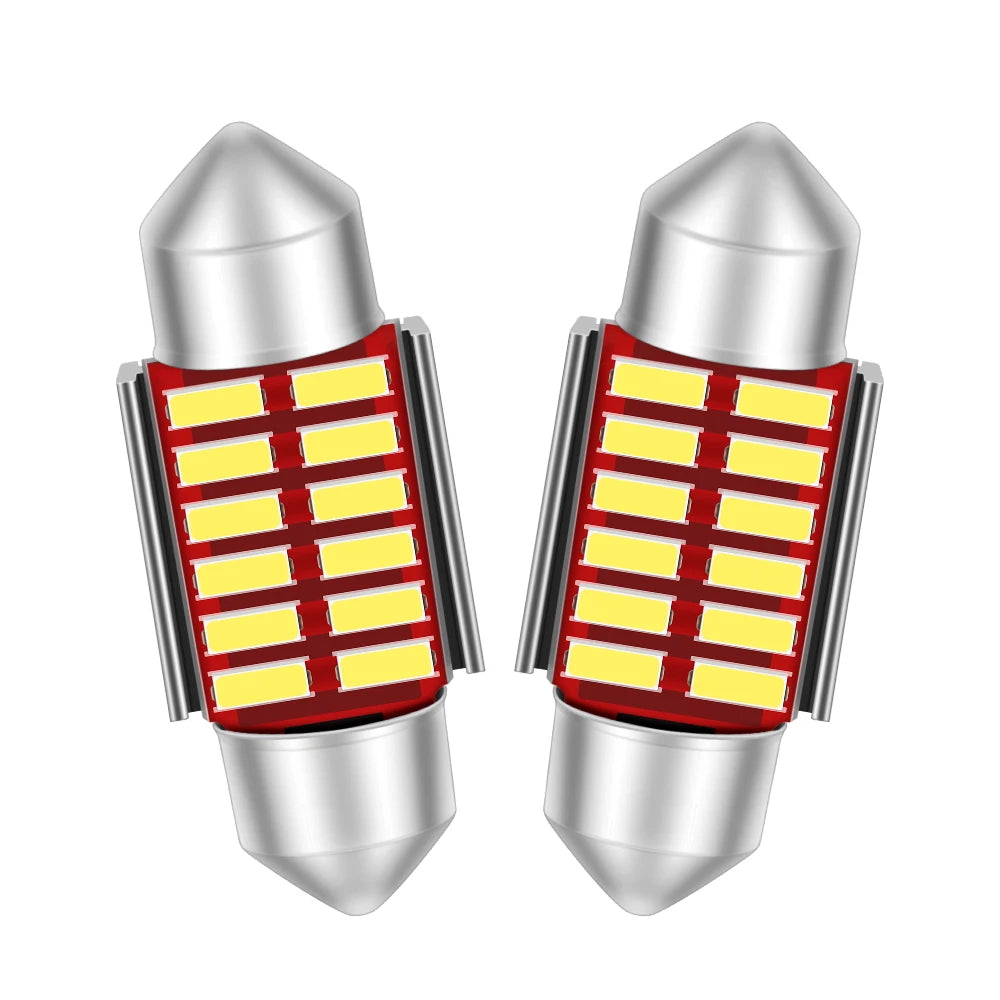 Versatile Car LED Festoon Interior Light Bulbs for Dome Map Door Courtesy License Plate Lights