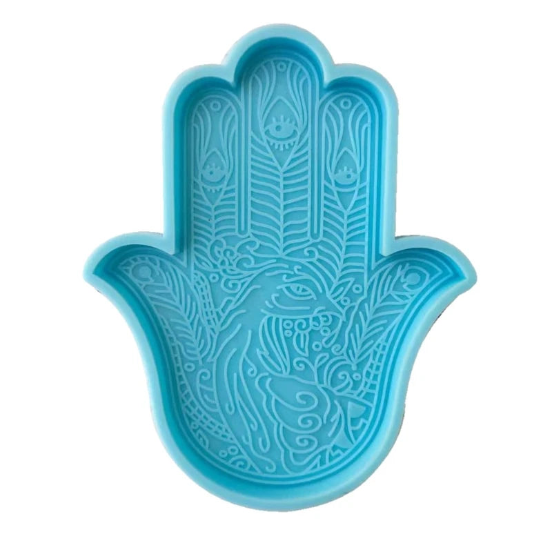 Fatima Hand Silicone Mold for DIY Epoxy Resin Coasters and Trays