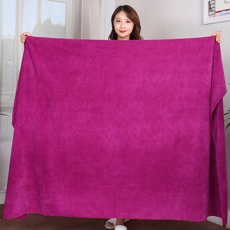 Extra Large Microfiber Bath Towel Super Absorbent Quick Drying Soft Hotel Beauty Salon Sauna Sports Towel