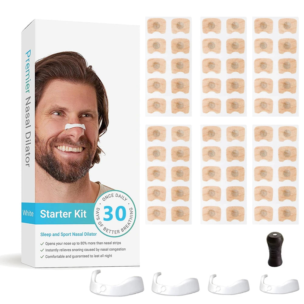 Skin Safe Magnetic Nasal Dilator Strips Kit for Enhanced Breathing Snore Reduction and Oxygen Boost