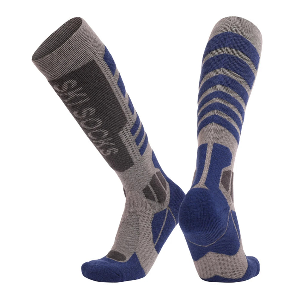 Merino Wool Knee High Ski Socks Thickened Outdoor Warm