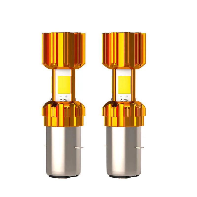 H4 H6 BA20D Motorcycle LED Headlight 6000K 12V COB Hi