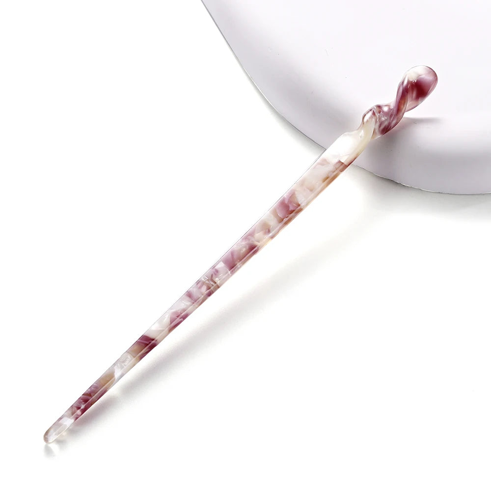 Vintage Chinese Style Acetate Resin Hair Sticks for Women Weddings