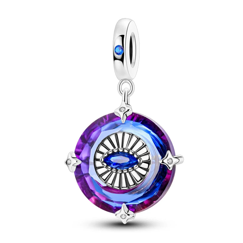 Sterling Silver Angel Mother Friendship Charm Beads for DIY Bracelets KYC296