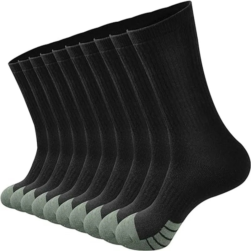 Large Men Cotton Knee High Sports Socks White Bulk