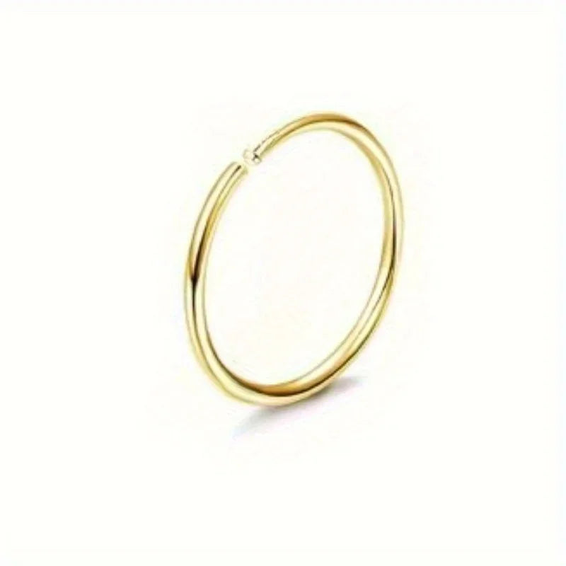 Bobisty Surgical Steel L Shaped Nose Ring Set Hypoallergenic Fashion Jewelry for Men and Women