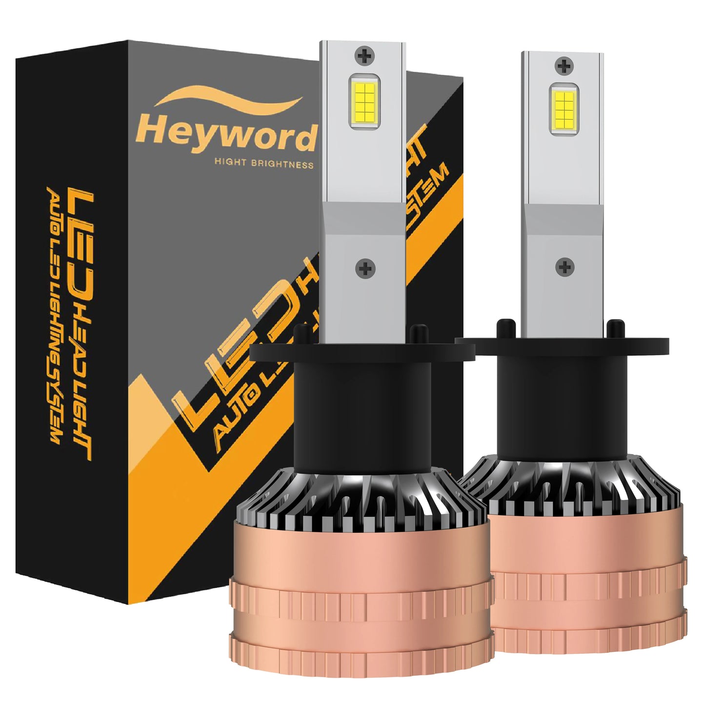 Heyword LED Headlight Bulbs 6500K 160W 30000LM Kit Plug