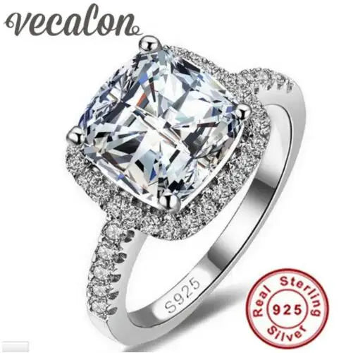 Promise Marquise Cut 3ct Simulated Diamond Engagement Ring in 925 Sterling Silver for Women Perfect Wedding Jewelry and Christmas Gift