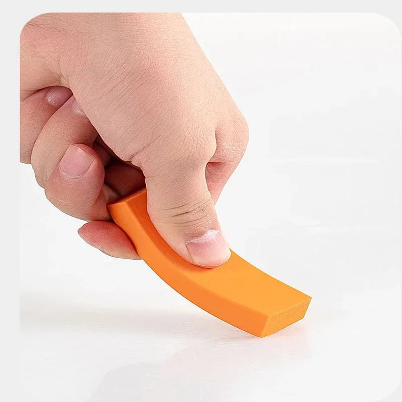 Effective Limescale Eraser for Bathroom Glass and Rust Brush Orange