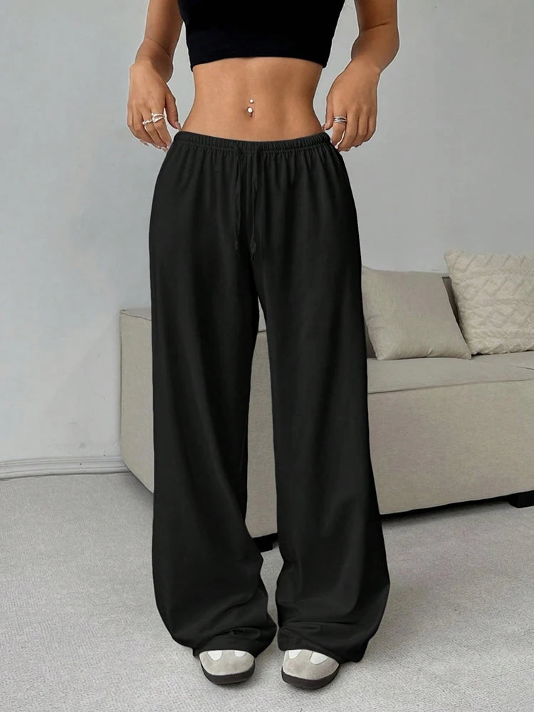 Casual Sporty Womens Pants Loose Fit Fashion Long Trousers
