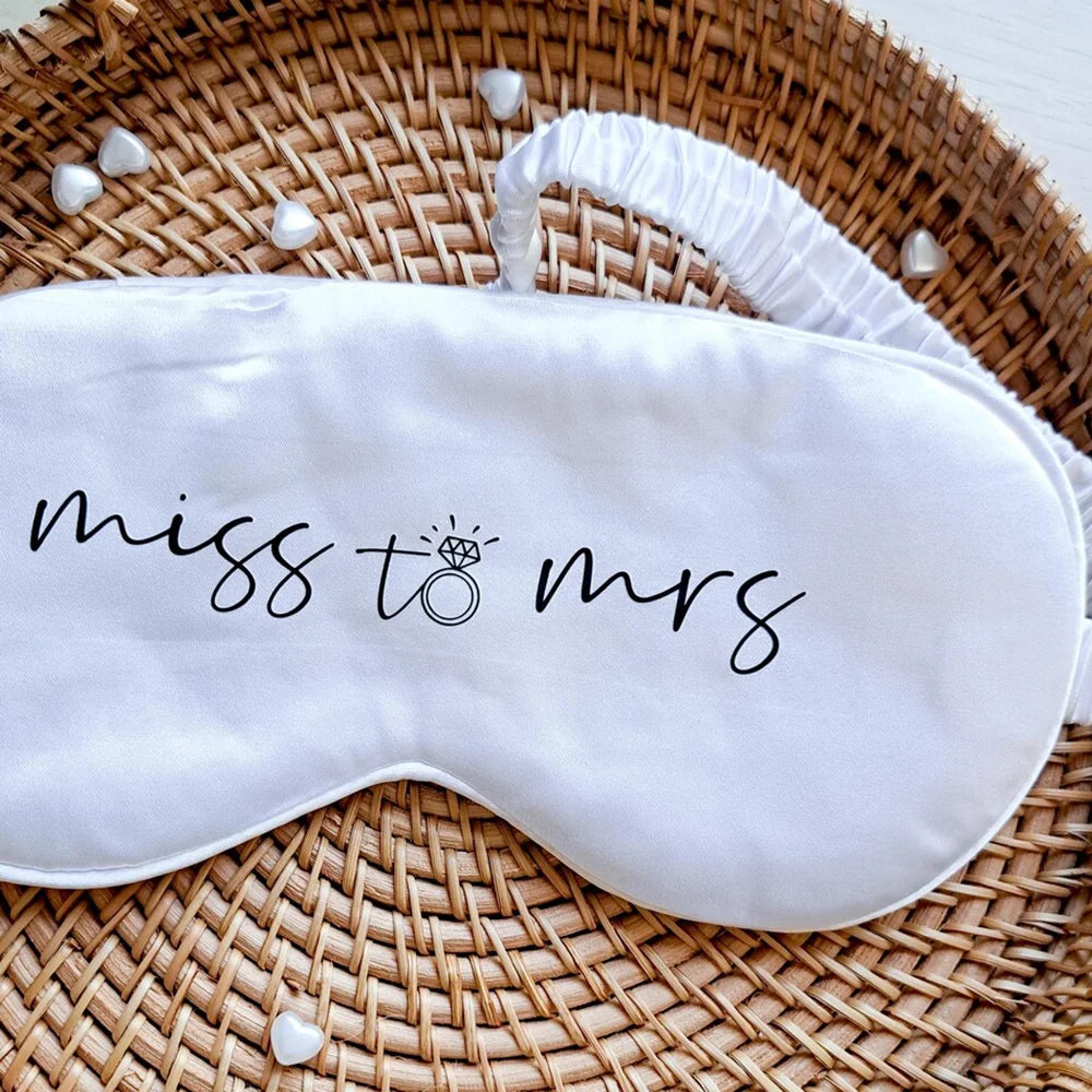 Miss To Mrs Bridal Eye Mask Wedding Party Favor Gift