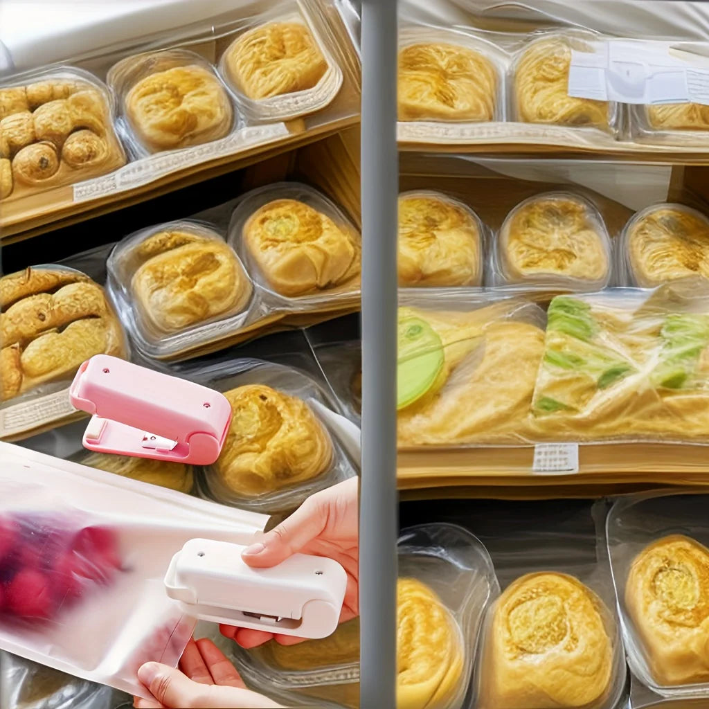 Mini Sealing Machine: Portable Plastic Snacks Sealer Artifact