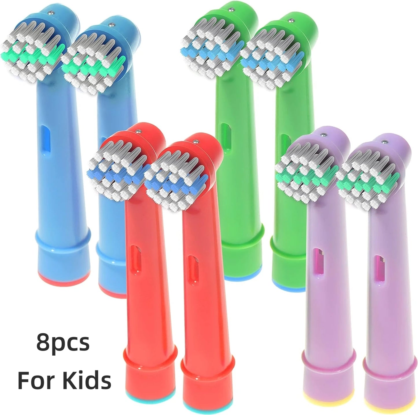 Toothbrush Replacement Heads Refill for Oral B Electric Toothbrush Pro1000 Pro 3000 Pro5000 Pro7000 Vitality Floss Action - 16 Pack 8 For Kids