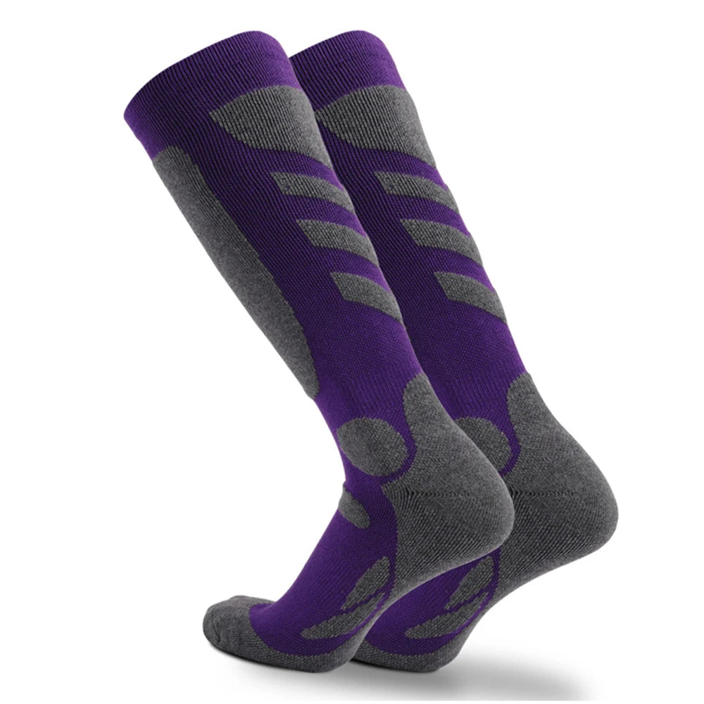 Womens Thermal Ski Socks Long Sporty For Cycling Running