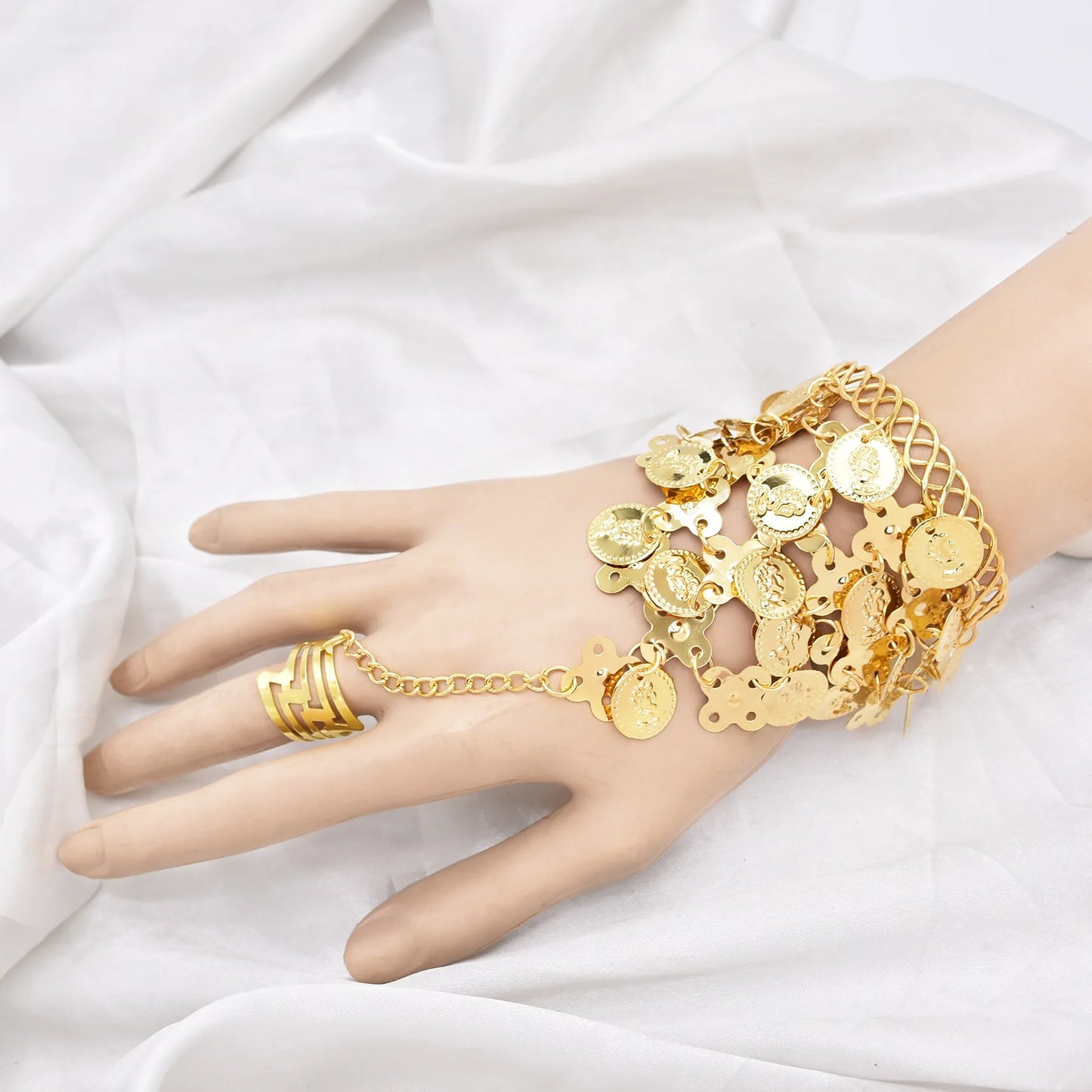 Indian Dance Jewelry Set Necklace Earrings Bangle Hairband
