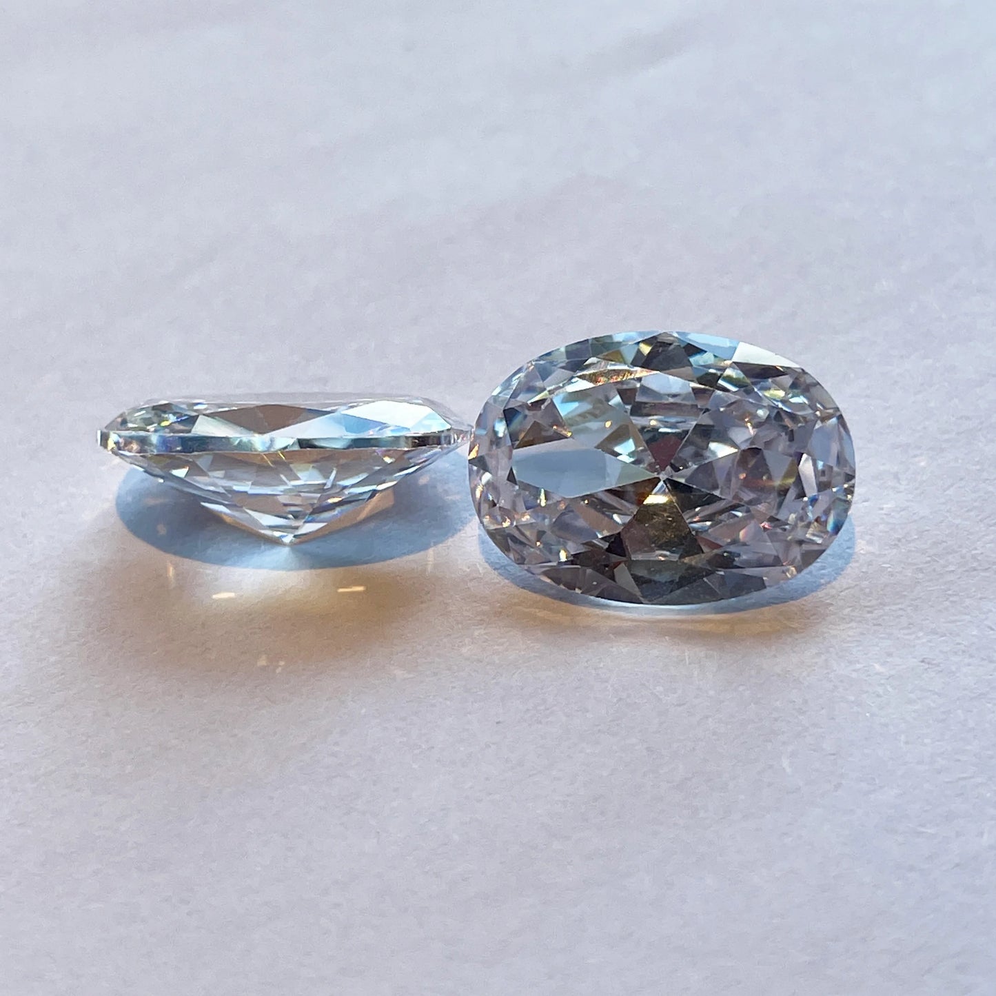 Brilliant Oval Cubic Zirconia Loose Gems Beads for DIY Jewelry Crafting
