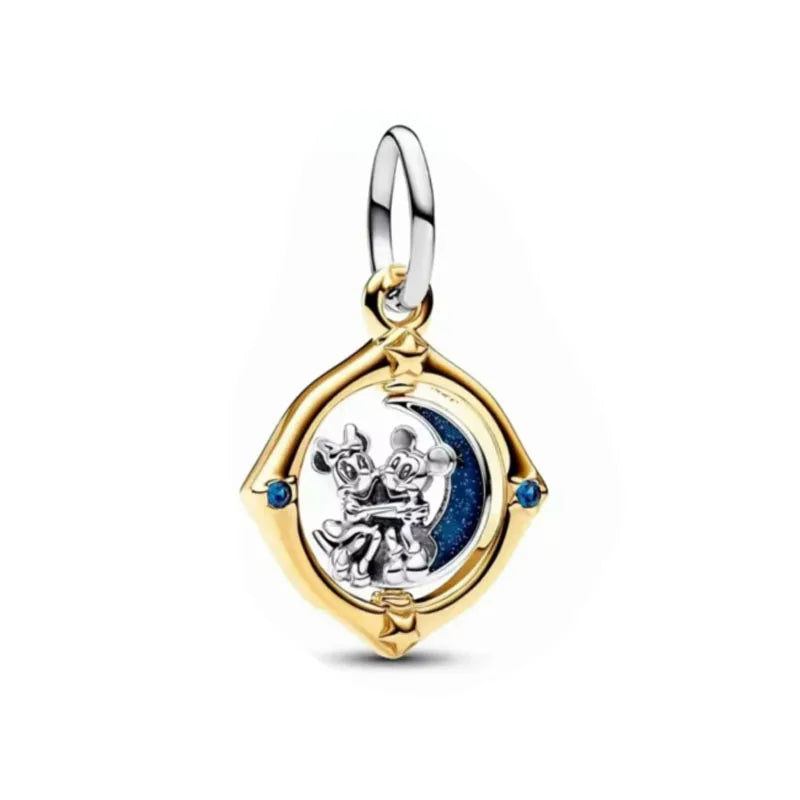 925 Silver Teddy Bear Beads and Mouse Pendant for European Original Bracelet DIY Exquisite Jewelry