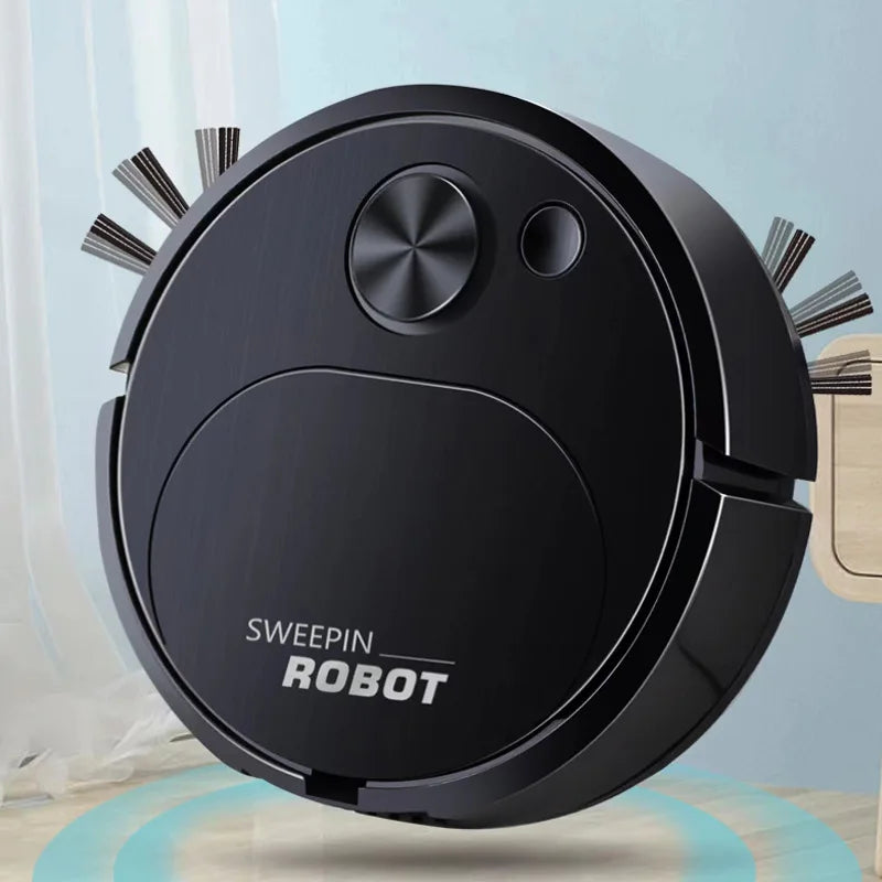 2024 Smart USB Robot Vacuum and Mop 3-in-1 Wireless Cleaner with 1500Pa Suction