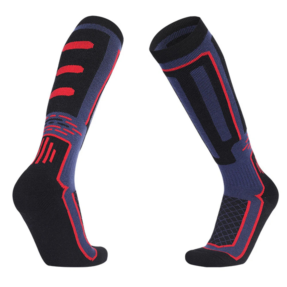 Mens Cotton Knee High Thermal Ski Socks For Winter Use