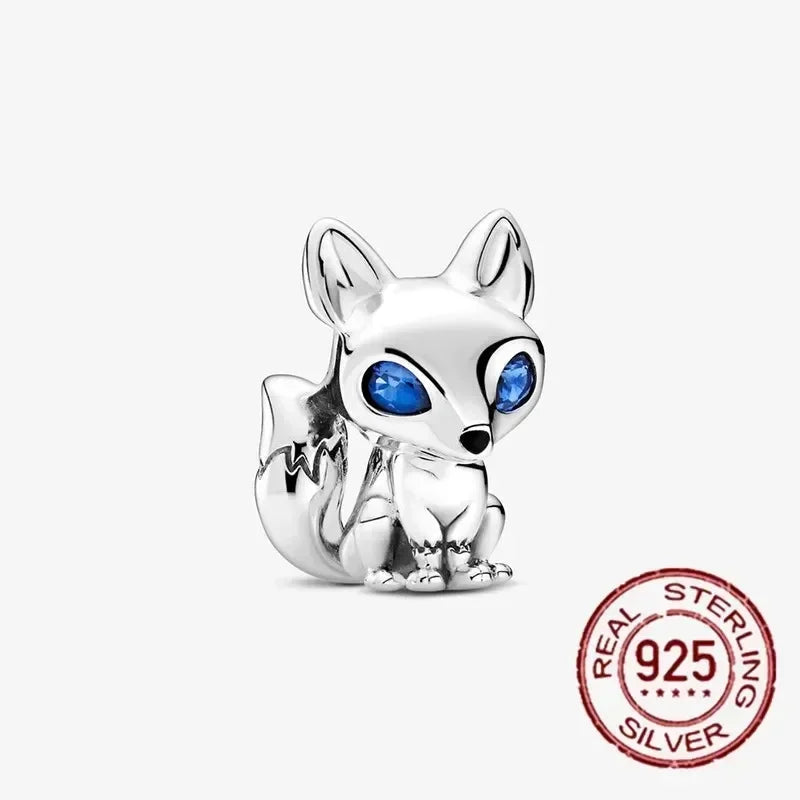 925 Sterling Silver Heart Family Tree Snowflake Animal Charms Beads for DIY Bracelet Women Jewelry Gift