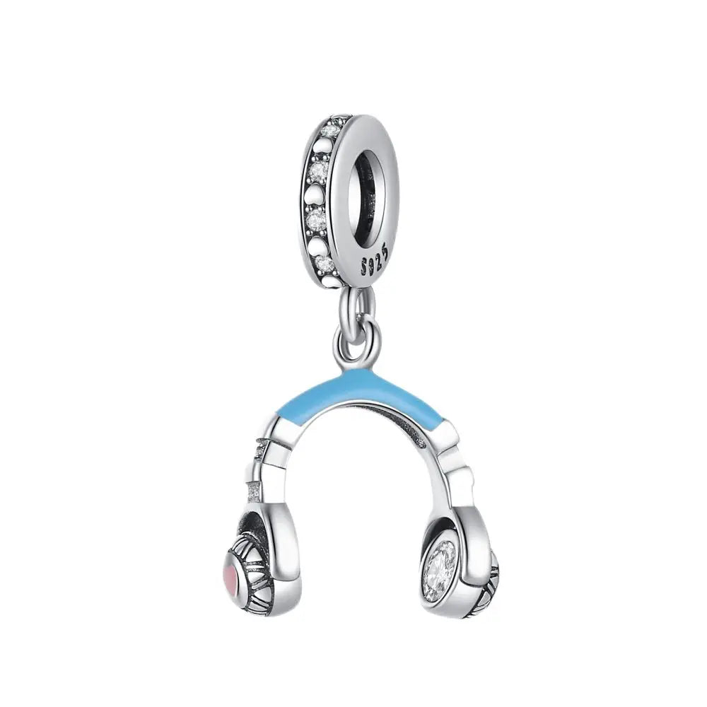 Original 925 Sterling Silver Magic Cube Charm Bead Pendant with Zircon for Bracelet and Necklace Jewelry