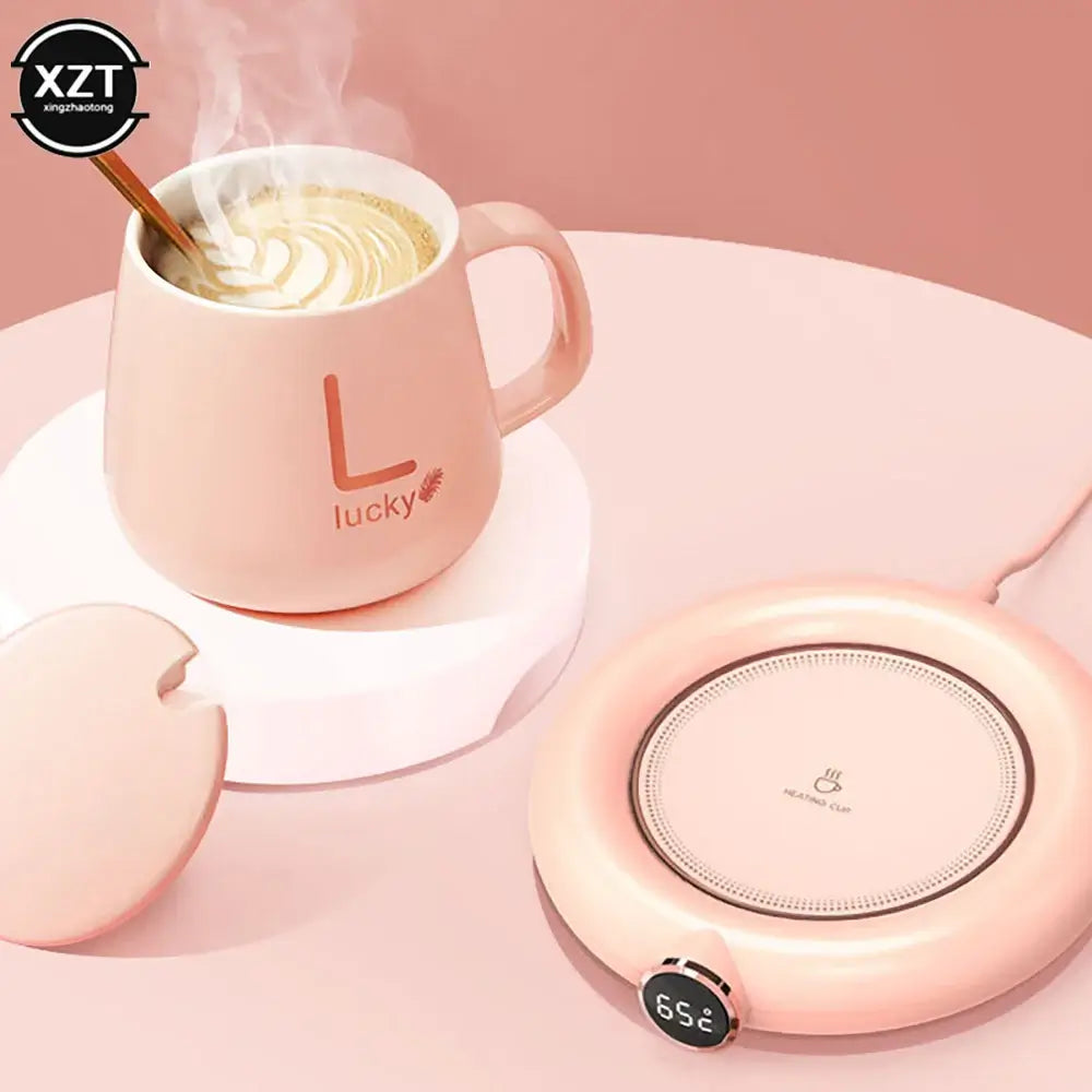 USB Coffee Cup Warm Heating Pad DC 5V Coaster With Timer