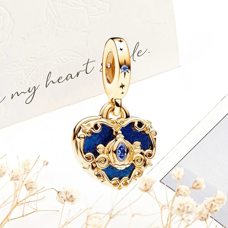 Sparkling Gold Safety Chain Infinity Snake Charm Beads