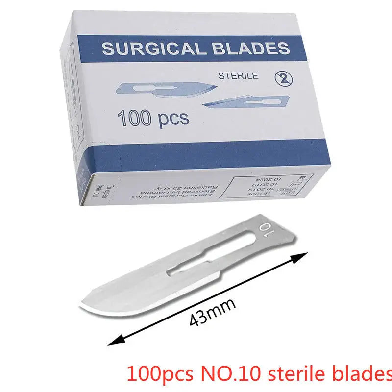 20-100pcs Top-Rated Carbon Steel Surgical Blades for DIY Phone Repair & Grooming 100pcs NO.10