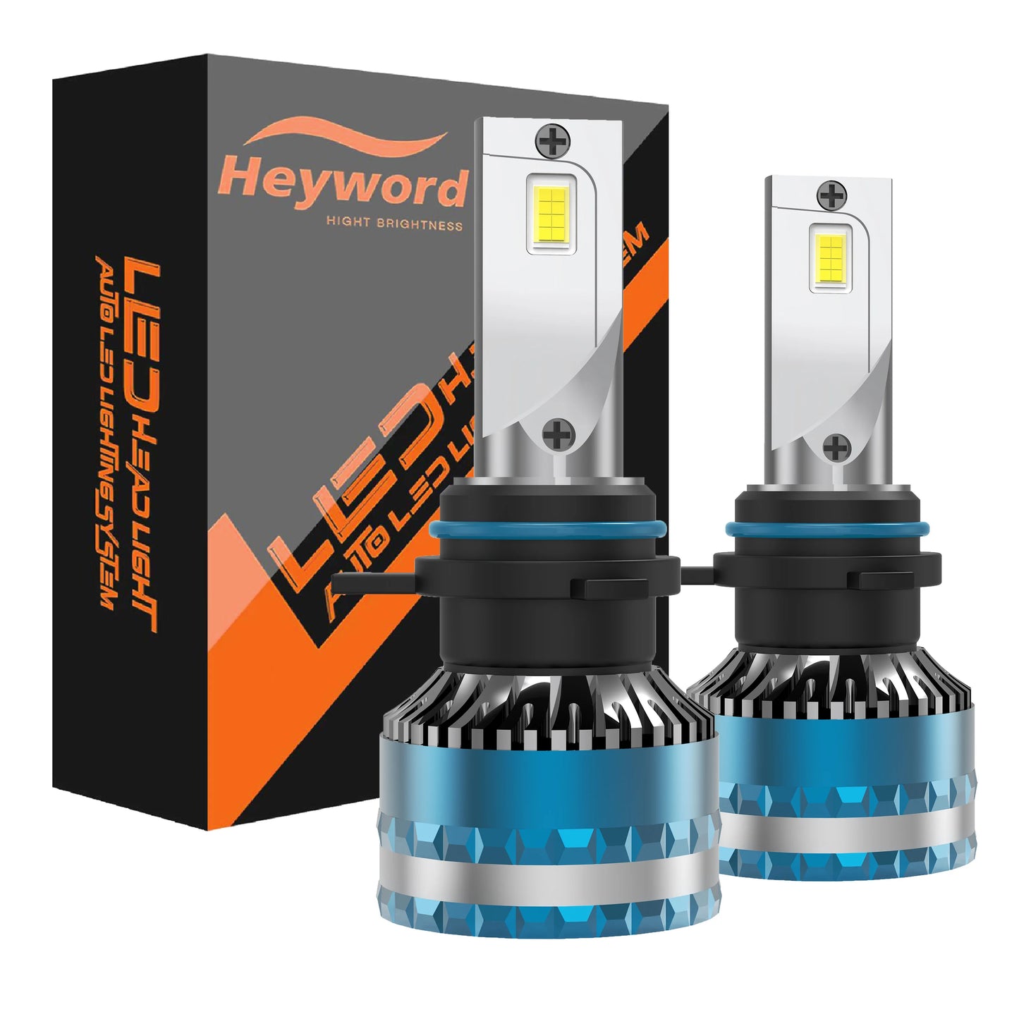 Heyword 160W LED Car Headlight Bulbs 6000K High 30000LM