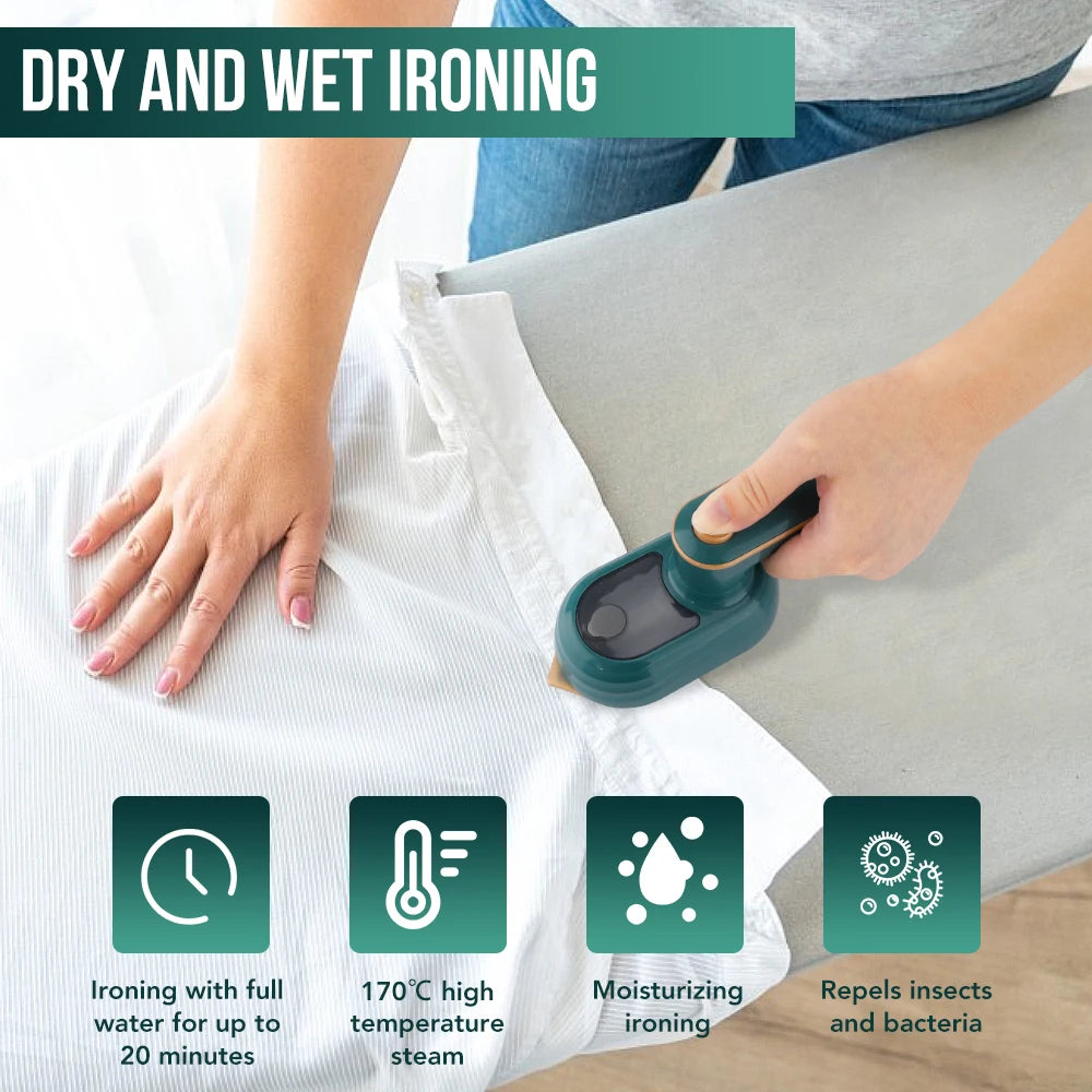 Mini Garment Steamer Steam Iron Handheld Portable For Travel