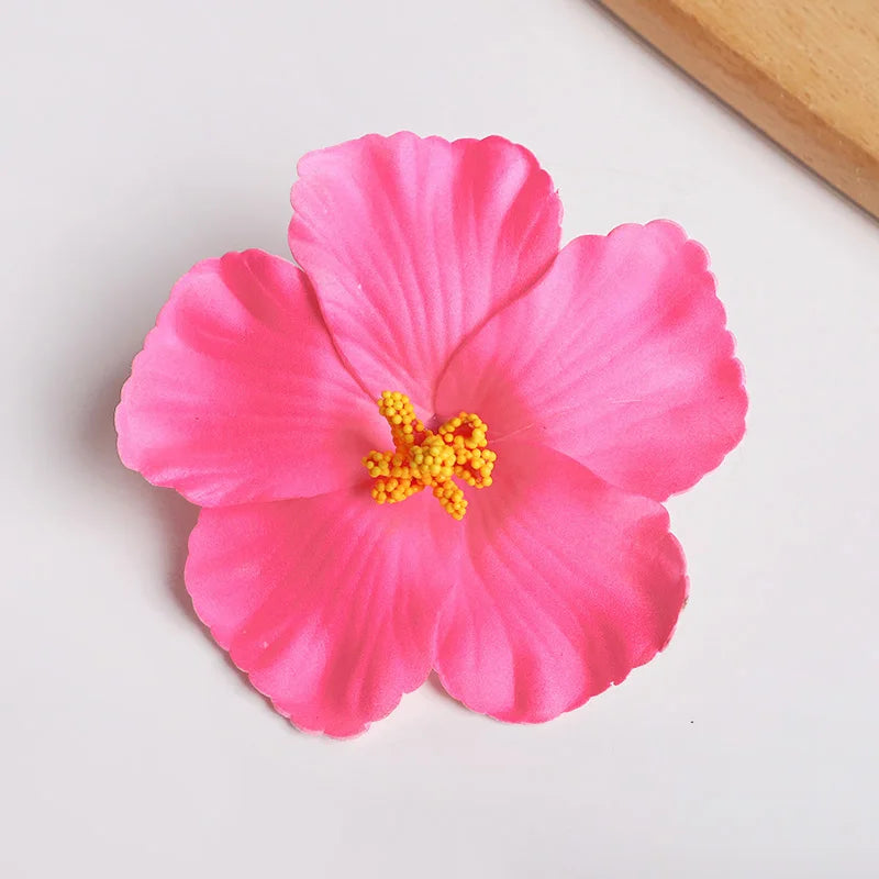 Hawaiian Flower Hair Clips Set for Summer Beach Weddings and Party Celebrations