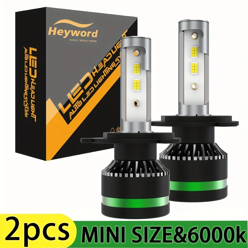 Heyword H4 H7 Universal 6000K 300W 30000LM LED Headlights