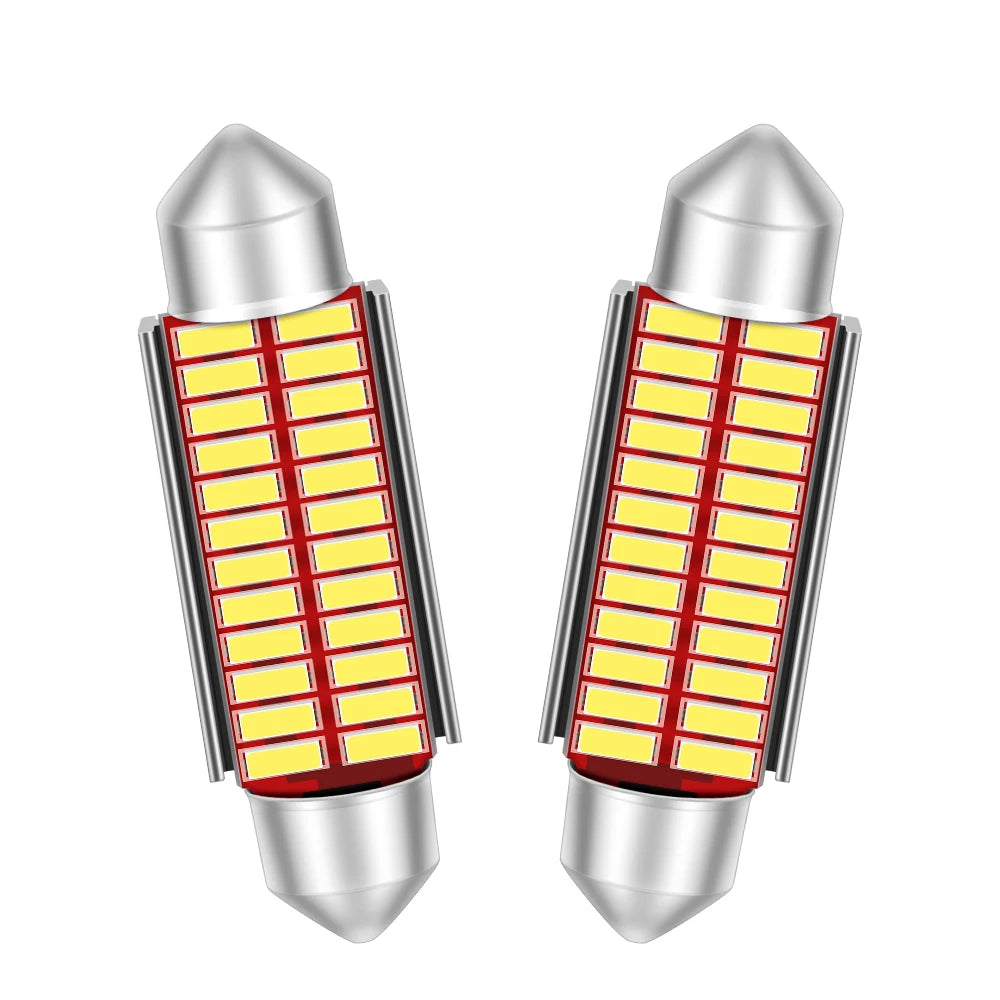 Versatile Car LED Festoon Interior Light Bulbs for Dome Map Door Courtesy License Plate Lights
